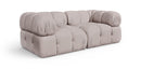 Orin - Velvet Performance Fabric Upholstered 2 Piece Modular Sofa (2 Corner Chairs)
