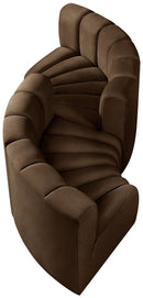 Arc - Velvet 4 Piece Curved Modular Sofa