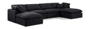 Indulge - Linen 6 Piece Modular Double Chaise Sectional