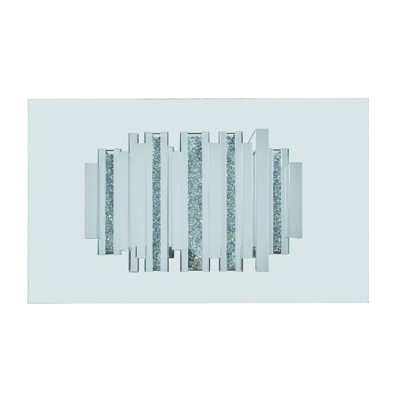 Noralie - 47" X 28" Coffee Table - Mirrored & Faux Diamonds