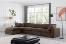 Comfy - 5 Piece Velvet Modular Sectional With Chaise