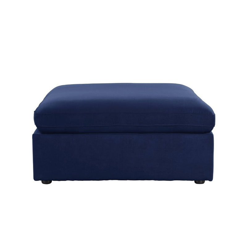 Crosby - Modular Ottoman - Blue Fabric