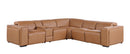 1224 - 6-Piece L-Shaped Sectional Sofa In With 3 Power Recliners & Power Headrests