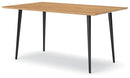 Gretlynn - Rectangular Dining Room Table - Black / Natural