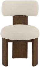 Atelier - Vegan Leather Upholstered Dining Chair (Set of 2) - Taupe / Painted Brown