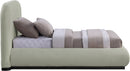 Vaughn - Chenille Bed With Black Base