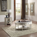 Kasa - End Table - Sintered Stone & Champagne