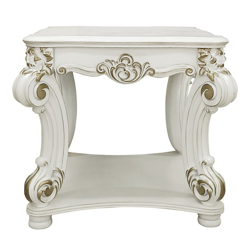 Vendome - 31" End Table - Antique Pearl