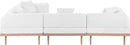 Laguna - 4 Piece 106.5" Upholstered Outdoor Patio Modular Sectional