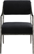 Bastille - Upholstered Dining Arm Chair (Set of 2) - Silver Frame