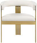Romeo - Faux Leather Dining Chair With Gold Base (Set of 2)