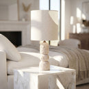 Paros - Base And Linen Textured Fabric Shade Table Lamp