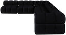 Orin - Velvet 6 Piece Modular L-Shaped Sectional