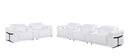 1126 - 8-Piece Modular Power Reclining Sofa & Loveseat Set In With 5 Power Recliners & Power Headrests