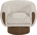 Avella - Interwoven Fabric Swivel Accent Chair