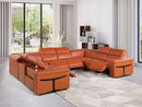 1126 - 8-Piece U-Shaped Sectional Sofa In With 4 Power Recliners & Power Headrests