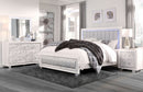 Santorini - King Bed - Metallic White