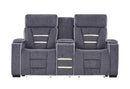 U1895 - P2 Reclining Sofa / Console Reclining Loveseat / Recliner - Dark Gray