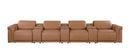1126 - 7-Piece Modular Power Reclining Sofa In With 4 Power Recliners & Power Headrests