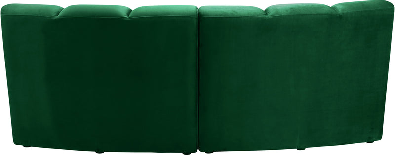 Infinity - 2 Piece Velvet Modular Sectional