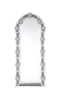 Noralie - 63" Accent Floor Mirror - Mirrored & Faux Diamonds