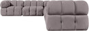 Orin - L-Shaped Velvet 6 Piece Modular Sectional