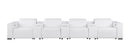 1208 - 7 Piece Leather Sofa With 4 Power Recliners And Power Headrests