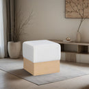Havre - Ottoman / Stool With Natural Base