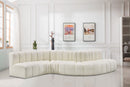 Arc - Faux Leather 6 Piece Curved Modular Sofa