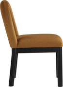 Conrad - Velvet Dining Chair With Black Legs