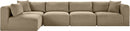 Shaggy - Fabric 5 Piece Modular Sectional