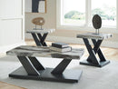 Cendill - Occasional Table Set (Set of 3) - Dark Brown / White / Black