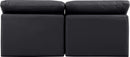 Indulge - Faux Leather 2 Seat Modular Armless Sofa