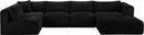 Shaggy - 5 Piece Modular U-Shaped Sectional