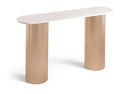 Cindra - Genuine Marble Top And Iron Base Console Table