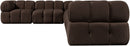 Orin - L-Shaped Velvet 6 Piece Modular Sectional