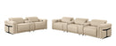 1126 - 8-Piece Modular Power Reclining Sofa & Loveseat Set In With 5 Power Recliners & Power Headrests