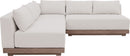 Solace - Olefin Performance Fabric 3 Piece Outdoor Patio Modular Sectional (2 Loveseats & Corner Chair)