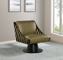 Millwin - Swivel Accent Chair With Black Base