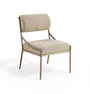 Bastille - Upholstered Dining Side Chair (Set of 2) - Brass Frame