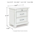 Kanwyn - Three Drawer Night Stand - Whitewash