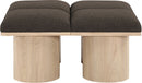 Pavilion - 4 Piece Modular Bench With Natural Base