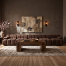 Orin - Velvet 5 Piece Modular Armless Sofa
