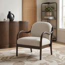 Helmsley - Performance Fabric Upholstered Accent Chair - Brown Frame