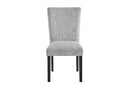 D1319 - 7 Piece Dining Room Set (Dining Table And 6 Dining Chair) - Black / Light Gray