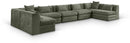 Stellar - 7 Piece Chenille Fabric Upholstered Modular Sectional