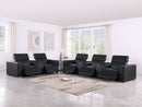 1208 - Modular Leather Sofa Loveseat With 6 Recliners And Power Headrests