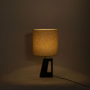 Vellum - Genuine Marble Base And Linen Textured Fabric Shade Table Lamp