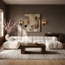 Orin - Velvet 6 Piece Modular Double Chaise Sectional