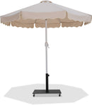 Amalfi - Aluminum Patio Umbrella - Black Base / White Pole